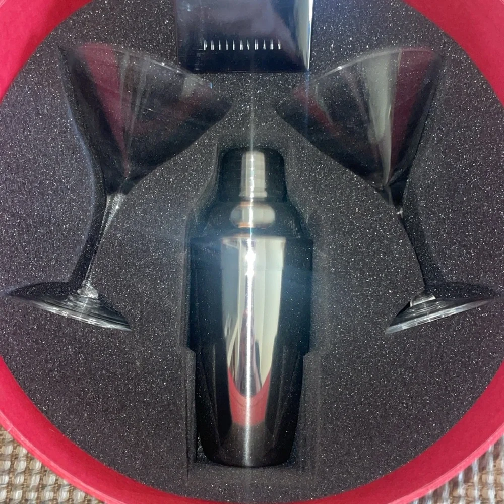 Pottery Barn Swank Martini Bar Set New Vintage